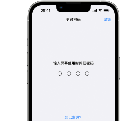 文山iPhone屏幕维修分享iPhone屏幕使用时间密码忘记了怎么办 