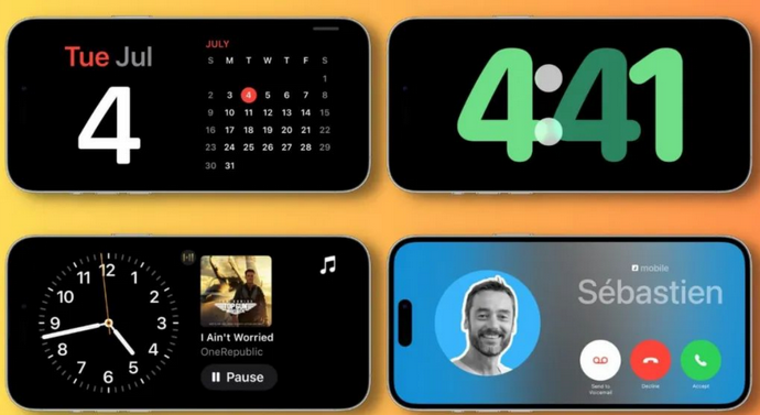 文山苹果手机维修分享iOS17横屏充电待机显示有什么好处 
