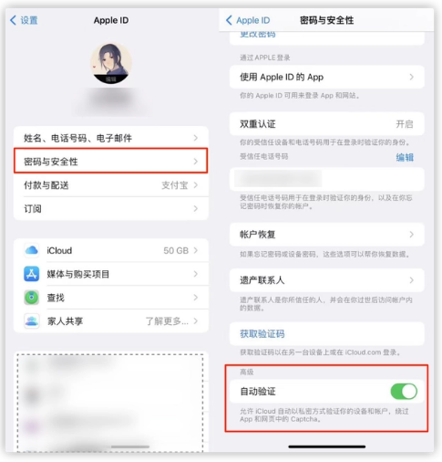 文山苹果手机维修分享iOS 16 自动验证功能开启方法 
